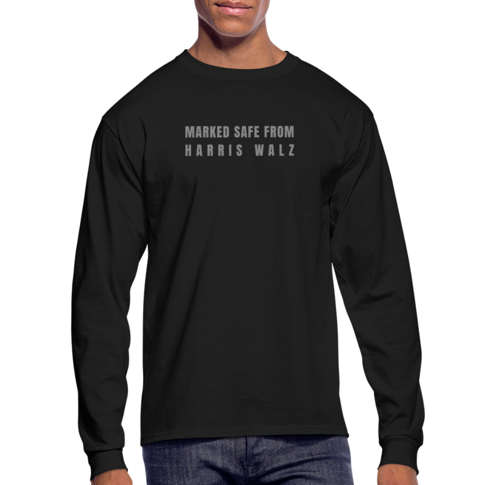 Marked Safe - Men's Long Sleeve T-Shirt - black