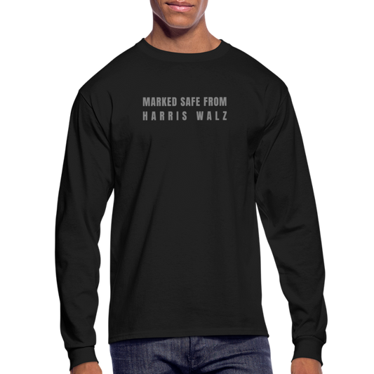 Marked Safe - Men's Long Sleeve T-Shirt - black