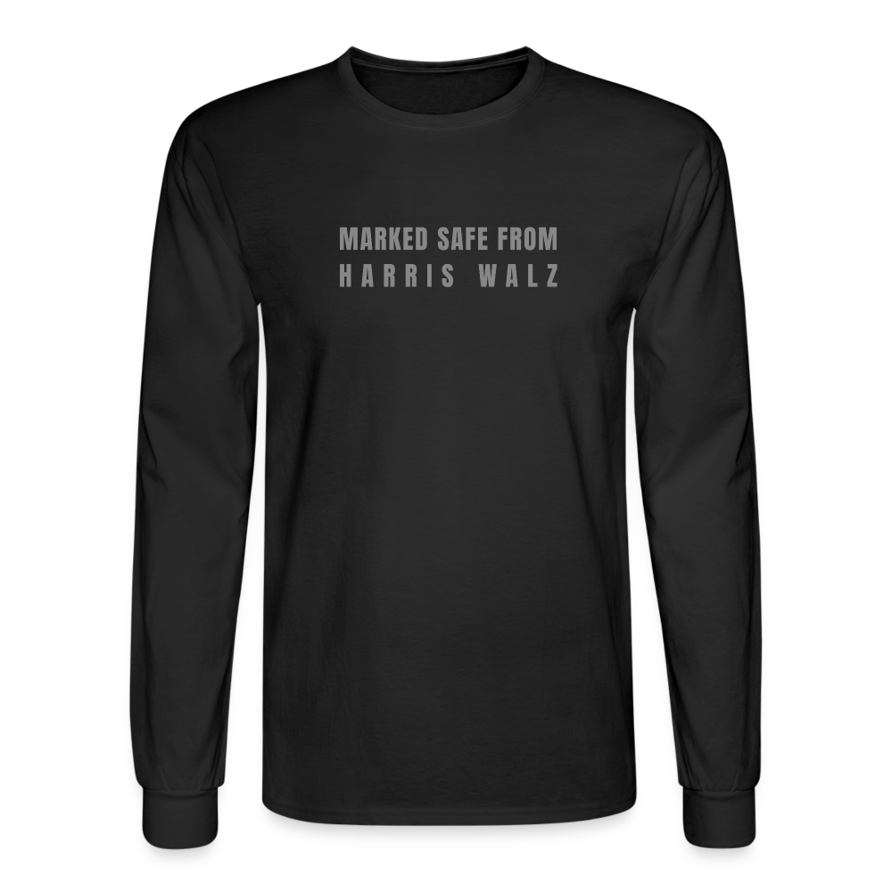 Marked Safe - Men's Long Sleeve T-Shirt - black