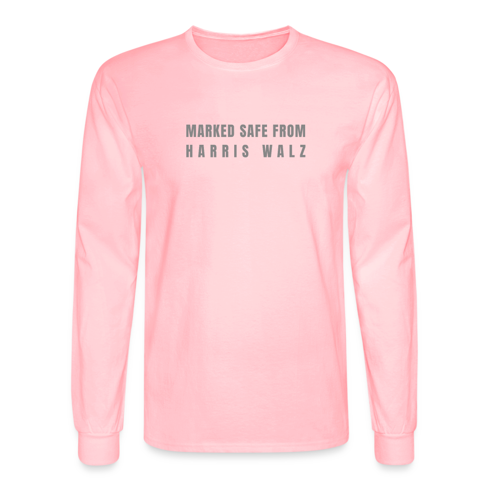 Marked Safe - Men's Long Sleeve T-Shirt - pink