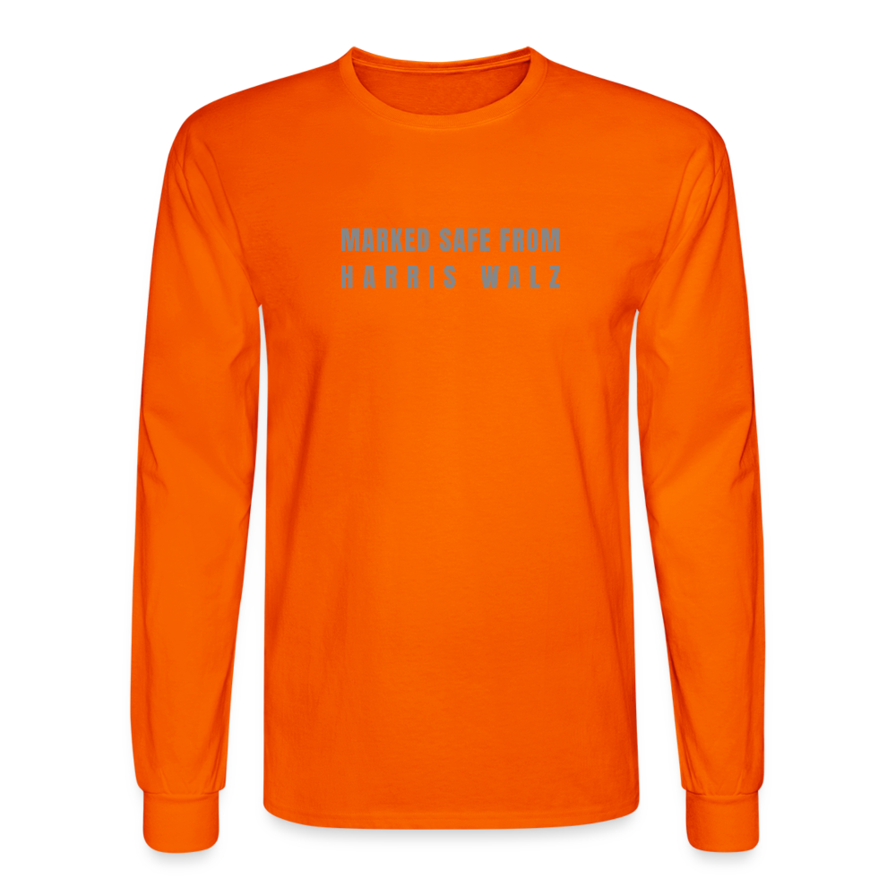 Marked Safe - Men's Long Sleeve T-Shirt - orange